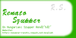 renato szupper business card